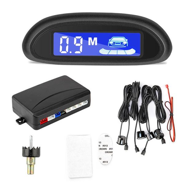 

car rear view cameras& parking sensors parktronic sensor automatic led reversing buzzer detector system spare with 4 kit radar monitor