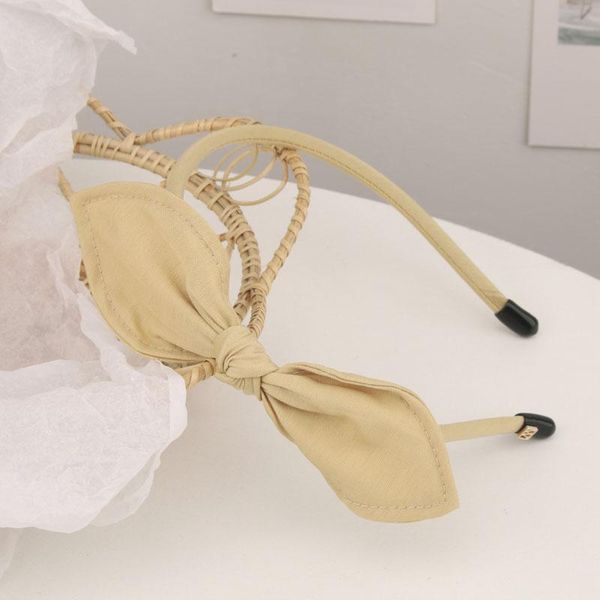 

hair accessories solid color bow band thin headband