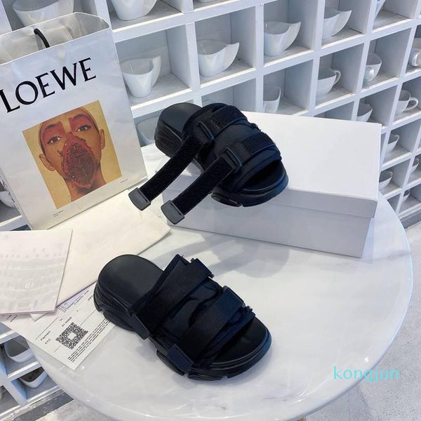 

designer- women sandals coarse heel leather summer suede woman shoes metal buckle parties heels belt buckles lady sandal size 35-40, Black