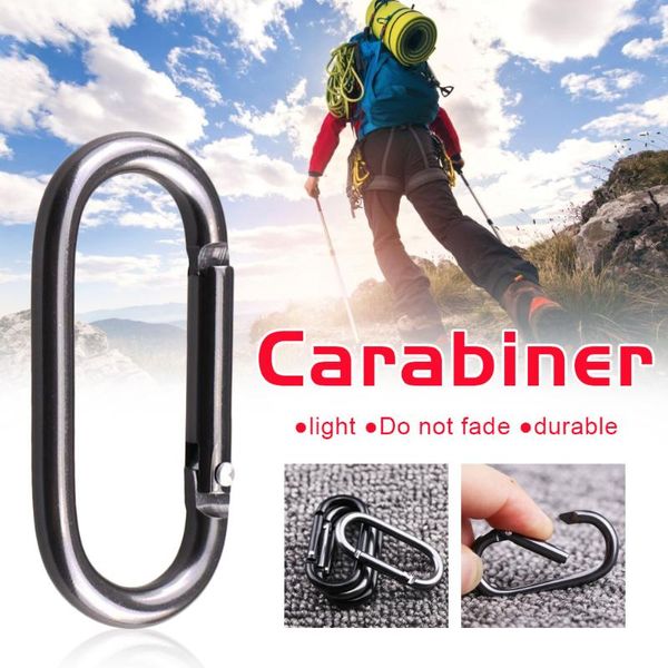 

cords, slings and webbing 5/10/20pcs carabiner clips black oval hanging buckle water bottle hook small carabiners for camping fishing hiking