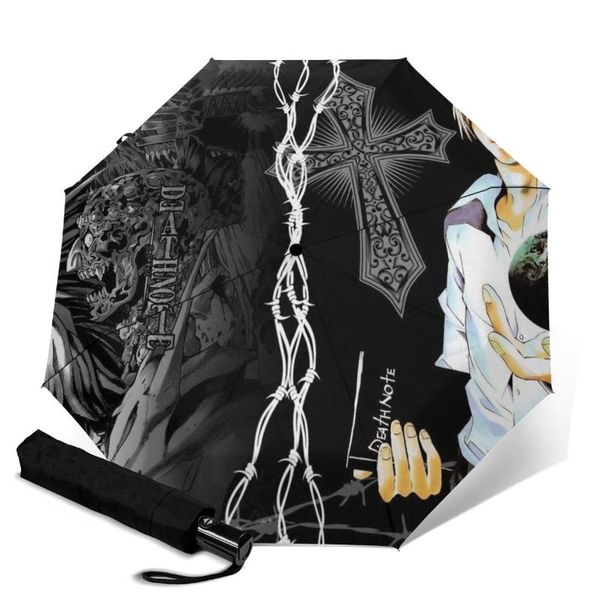 

umbrellas men's and women's automatic 8-rib strong wind 3-fold umbrella classic outdoor sunshade