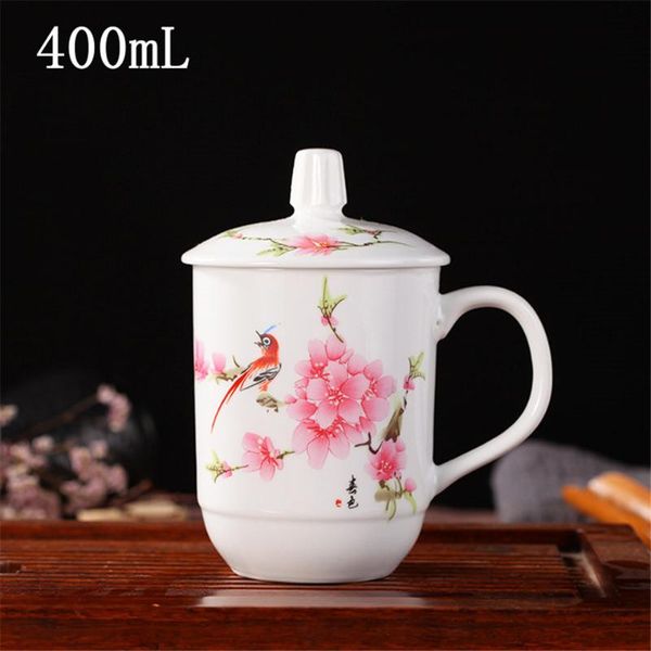 

mugs creative hand painted bone porcelain tea cups home afternoon coffee with lid ceramic water cup drinkware tool