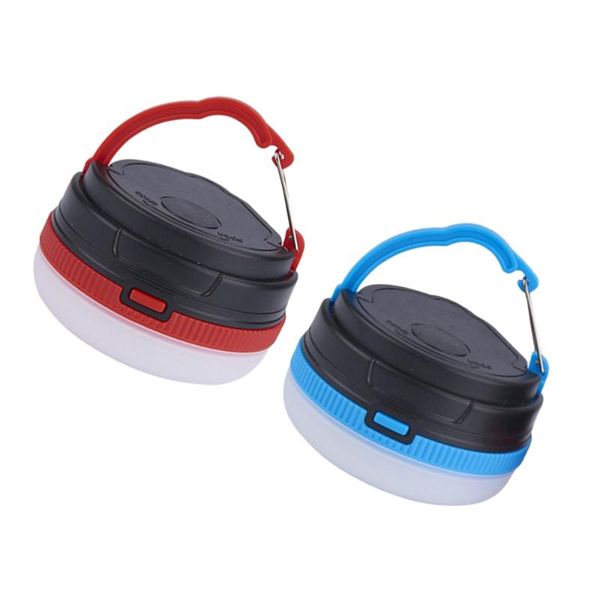 

2pcs portable camping lamp led lantern outdoor beach tent light hiking emergency night work 1 red lanterns