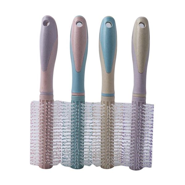 

professional hair salon styling radial round hairdressing barrel curler brushes comb tools, Silver