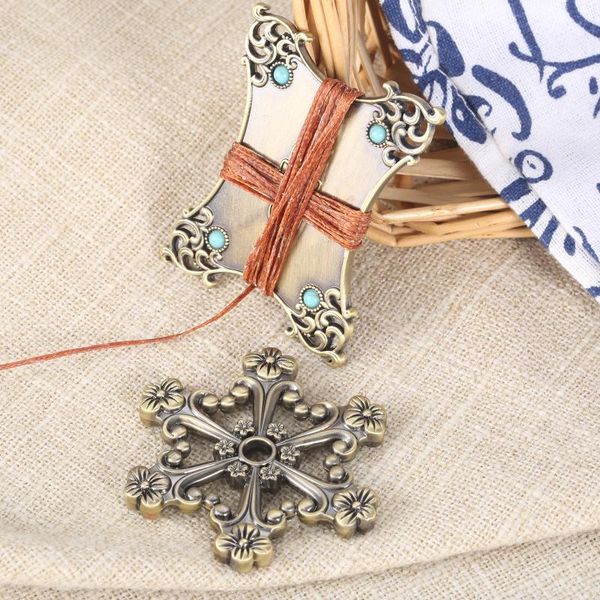 

other arts and crafts 1 pc retro plum blossom/ four corner thread holder cross stitch embroidery winding board for craft diy sewing storage