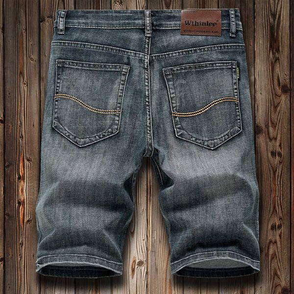 

men's summer 5-point jeans youth fashion versatile korean shorts batch, Blue