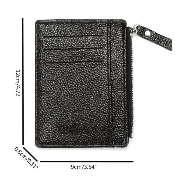 Geldbörsen 50LD Mode Unisex Kleine PU-Leder-Geldbörse Münzgeldbörsenhalter Business Change Pocket Case