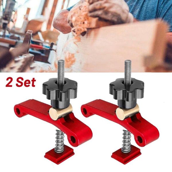 

heavy duty t track t-slot hold down clamp m8 screw type metal quality quick acting hand tools