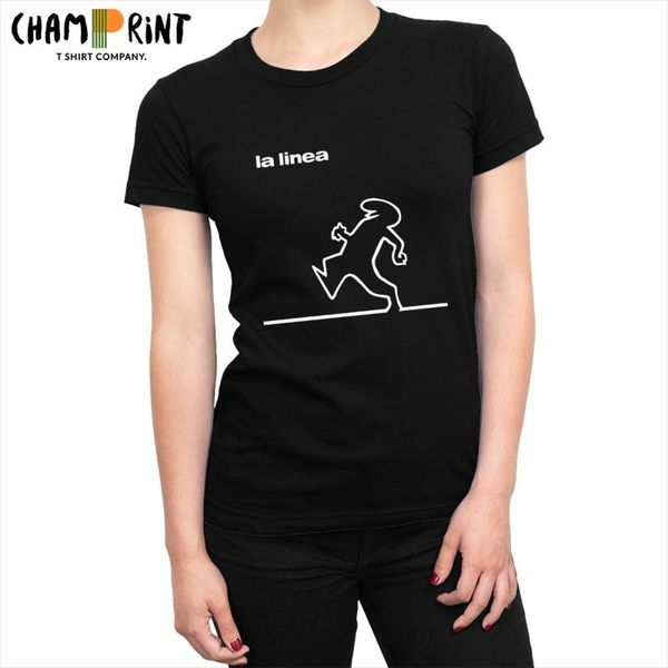 

women's t-shirt la linea walking tshirt women tumblr short sleeve o neck tees cotton summer clothes female plus size, White