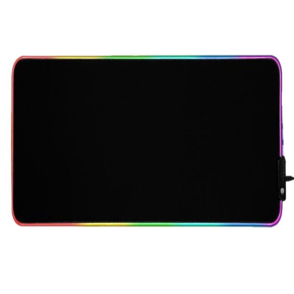 

mouse pads & wrist rests rgb gaming pad - large extended 13 lighting mode led soft , non-slip rubber base, waterproof, computer mat lxab