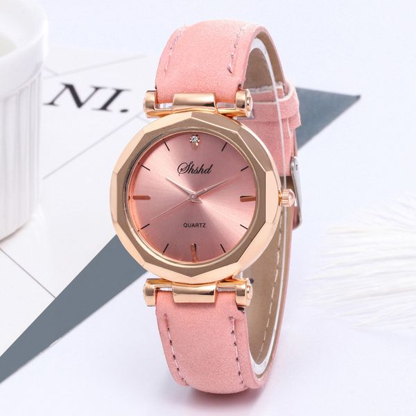 Orologi da donna con strass Cinturino da polso in cristallo di quarzo analogico di lusso casual in pelle squisita di moda Ye1