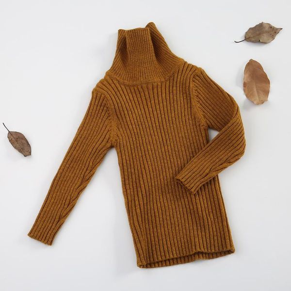 

cardigan turtleneck kids sweaters 2021 casual solid boys girls sweater 0-4 year children autumn winter clothing child pullover, Blue