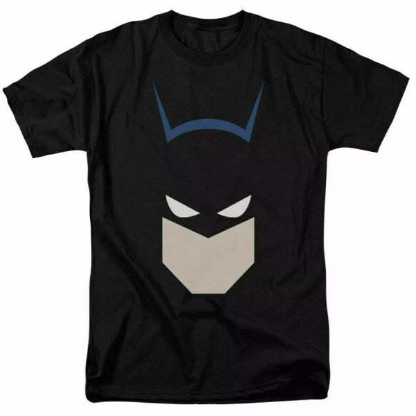 

Batman Bat Head T Shirt Licensed Comic Book Tee Black, White;black