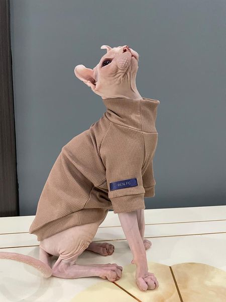 

cat costumes shirts for hairless clothes sphinx devon fall winter cotton stretchy fleece lick resist outfit pet costume