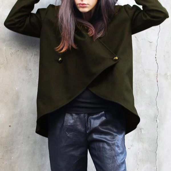 

women's hoodies & sweatshirts harajuku women oversized hoodie loose cloak tie buckle irregular large size grunge gothic clothes jacket, Black