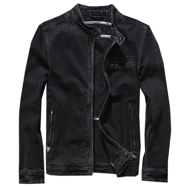 

men's jackets european street mens jeans jacket and coats plus size 3xl american fashion denim coat for man spring autumn overcoat blac, Black;brown