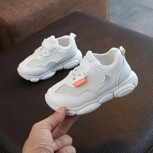 

sneakers 2021 autumn fashionable net breathable pink leisure sports running shoes for girls white boys brand kids, Black;red