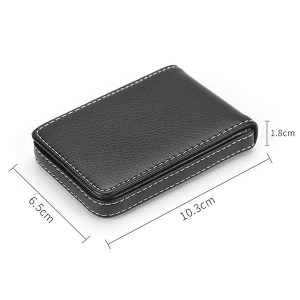 

card holders business name holder case pu leather slim front pocket cardcase organizer wallet small gifts, Brown;gray