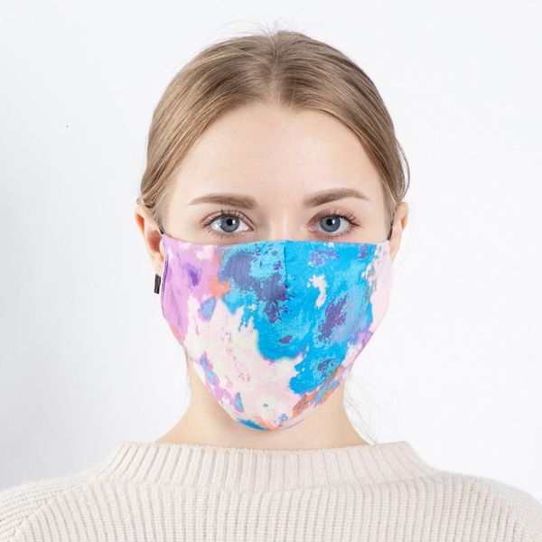 

straight color printing stereo mask outdoor dustproof 3d mask washable kz11