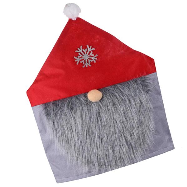 

chair covers 1pc decorative christmas cover creative rudolph slipcover (red)