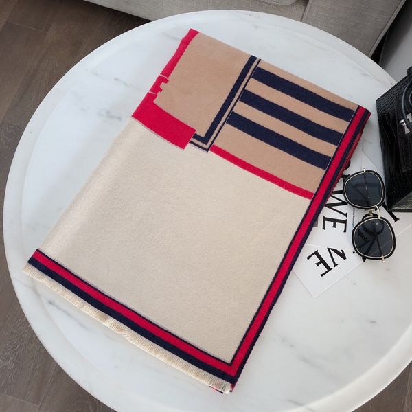 

21/22 style ab face warm scarf for autumn and winter, high-end quality, exquisite jacquard temperament, ladies big shawl specification 180, Blue;gray