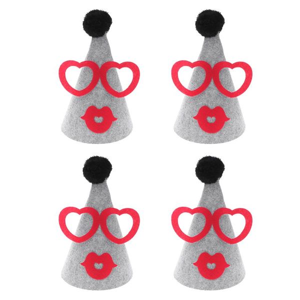 

party hats 4pcs decorative birthday theme children hat kids pograph prop
