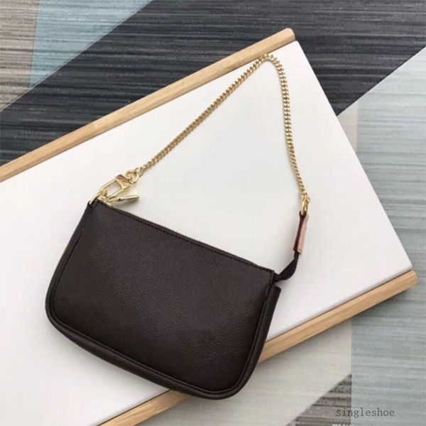 

woman designer luxury fashion purse mini pochette accessories key pouch wallet 5a casual m58009 n58009 shoulder bag, Red;black