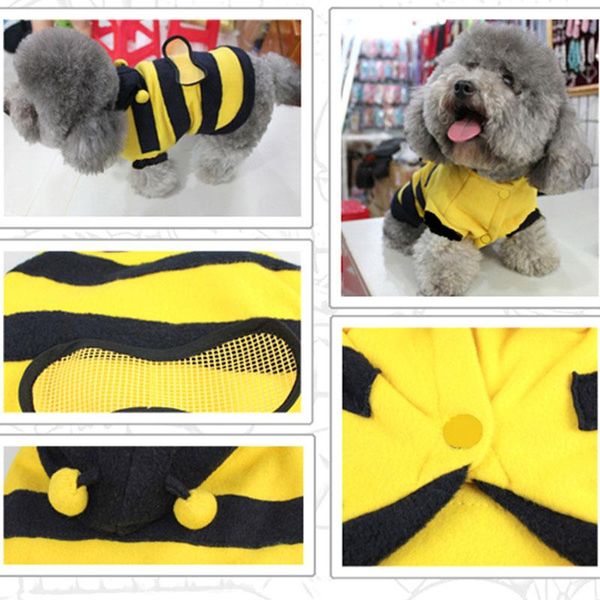 

cat costumes dog clothing cute bumble bee dress up costume apparel coat clothes pet supplies home & garden