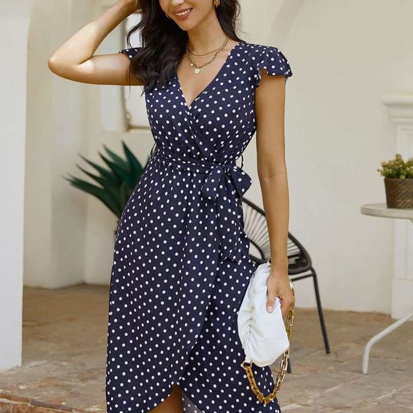 

women's clothing wave point slim goddess dress, Black;gray