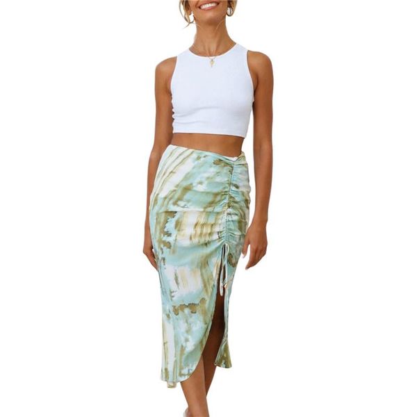 

skirts women elegant pleated bow midi skirt high waist casual street style female summer retro drawstring, Black