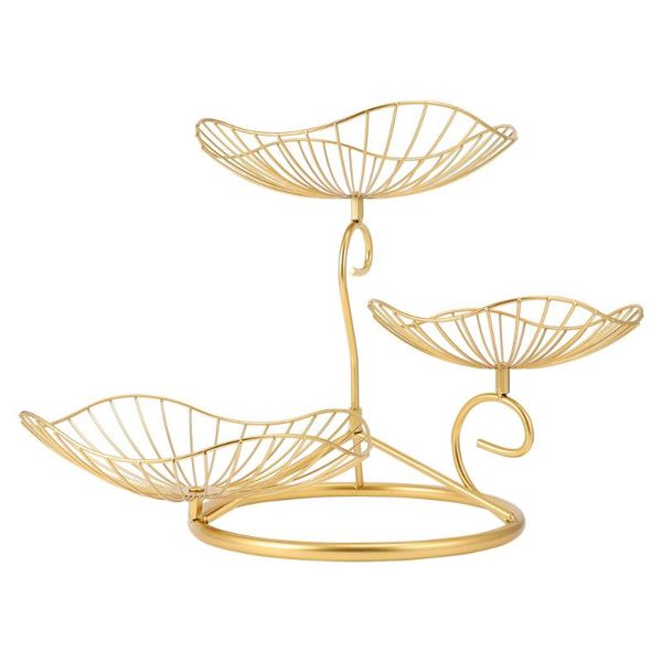 

dishes & plates 1pc nordic style fruit tray creative modern basket three-layer