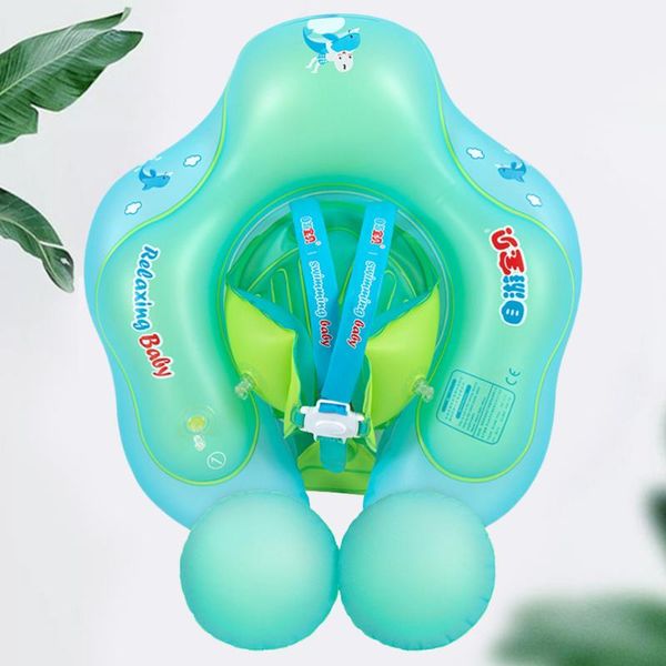 

men's vests 1pc baby pool float swimming ring inflatable swiming training aid for infants toddlers (blue s), Black;white