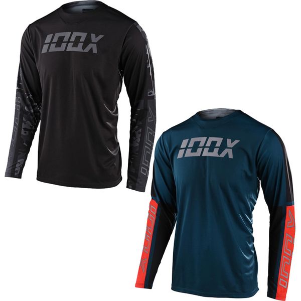 

ioqx off road mx atv mtb mens riding dirt bike gear motocross racing shirt, Black