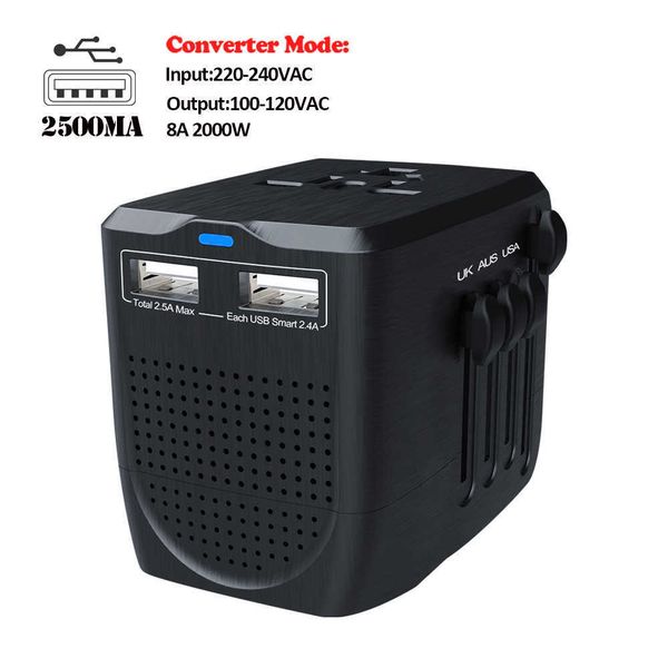 

multi purpose step-down socket, thailand, japan, usa tourism switch socket