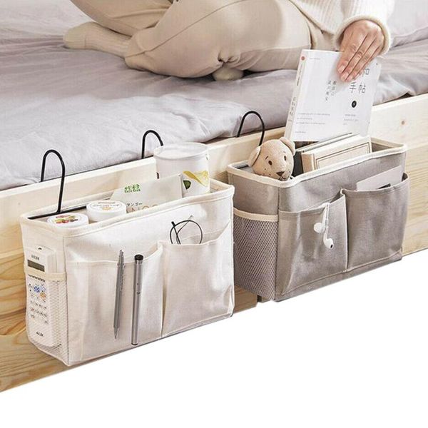 

bed holder organizer container bedside caddy hanging storage bag pocket high capacity save space 2021 bags