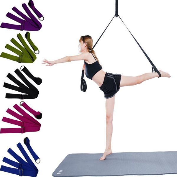 

yoga sport stretch strap belt waist leg resistance bands fitness exercise gym rope training pilate