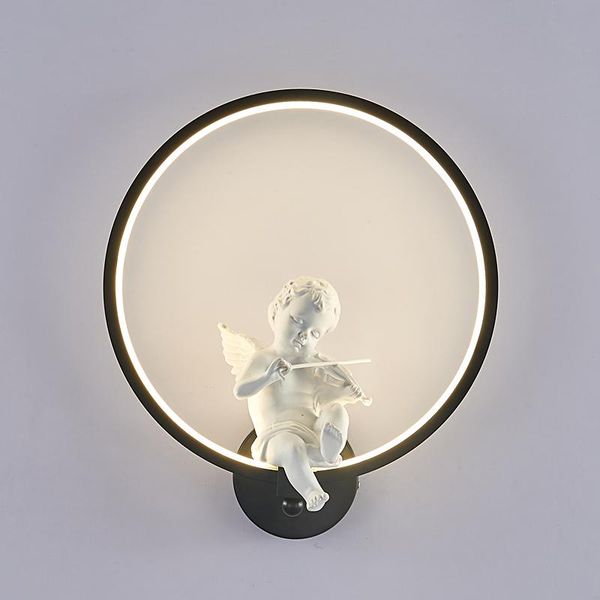 

wall lamp fss nordic angel round simple living room tv background bedroom children's led bedside