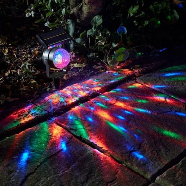 

solar lamps stage light rotating rgb decoration party villa powered crystal ball christmas garden festival magic outdoor lawn disco
