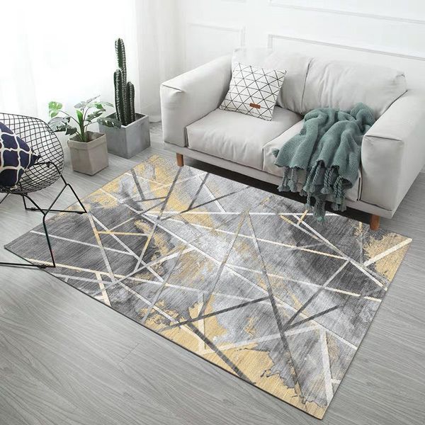 

nordic marble pattern printing 3d carpet washable modern minimalist coffee table blanket full bedroom pad bedside mat1