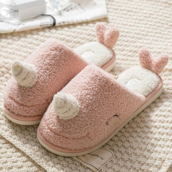 

slippers spring cute cartoon women house indoor 35-44 big size couple home slipper bedroom non-slipper family, Black