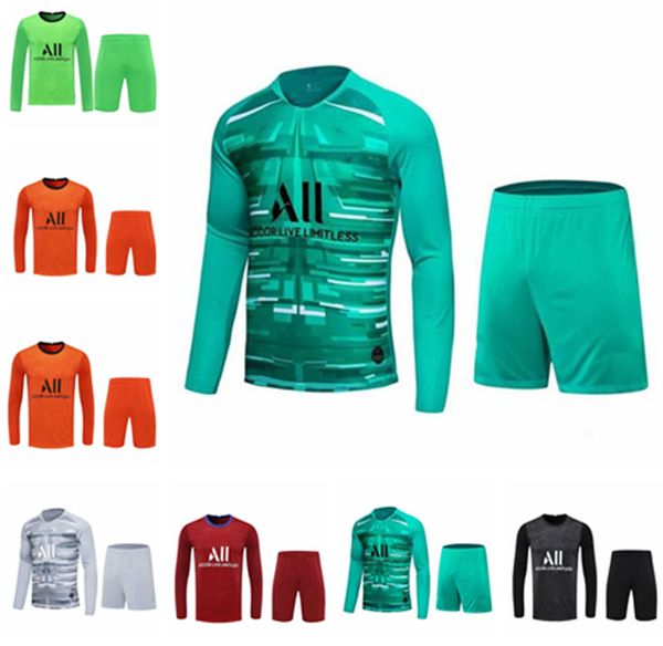 

long sleeve 2021 fans version paris goalkeeper gk goalie soccer jersey 16 sergio rico keylor navas 1 nicolas douchez alphonse areola footbal, Black;yellow