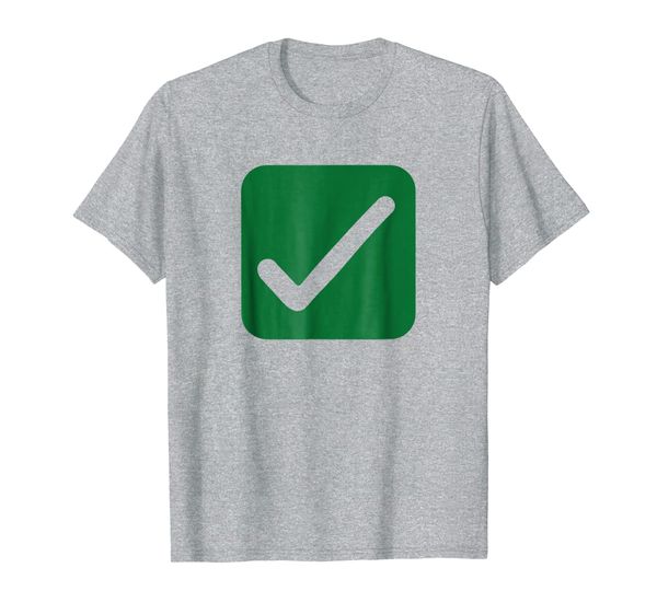 

check mark icon t-shirt, White;black