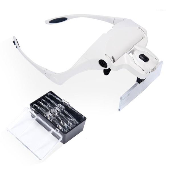 

head lamp led adjustable light equipment microblading nail tattoo art clamp permanent makeup eyelash extensions magnifying glass1