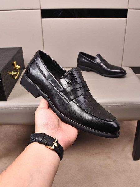 

men's dress leather business professional british black wedding soft soled work shoes for men