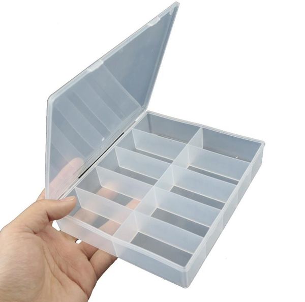 

fishing accessories 10 slots adjustable plastic lure hook tackle box storage case portable multifunctional organizer boxes