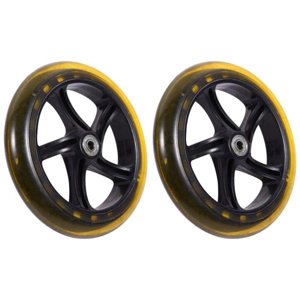 

2pcs scooter wheels mute replacement 180mm pu parts skateboarding