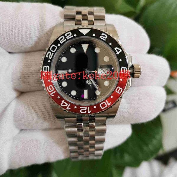 

men wristwatches bp maker 40mm 126710 126710blro pepsi bezel blue luminescent jubilee bracelet 2813 movement mechanical automatic mens watch, Slivery;brown