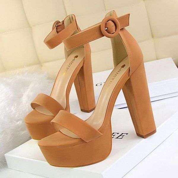 

sandals women pumps high heels ladies shoes fashion platform wedding 2021, Black
