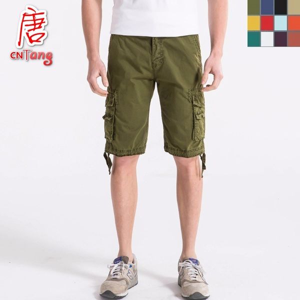 

summer men's casual cotton loose camouflage army cargo shorts long military camo baggy plus size male colorful tactical shorts 210518, White;black