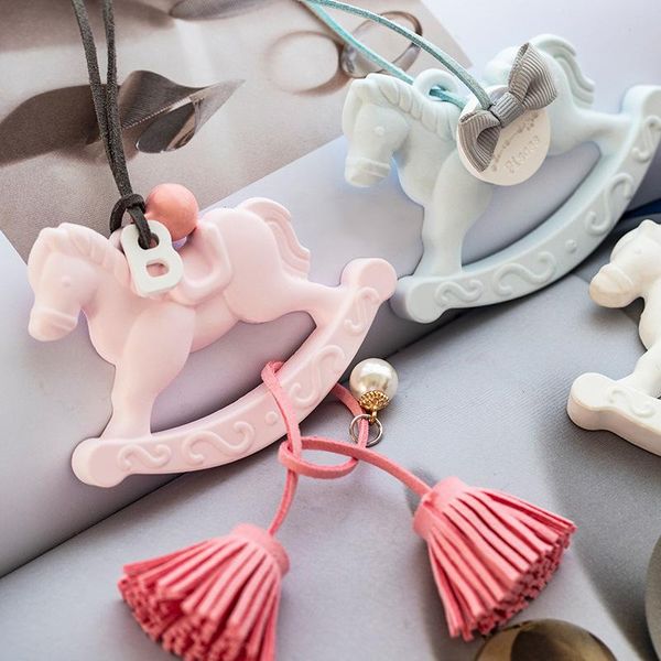 

interior decorations car rearview mirror pendant diffused aroma stone plaster cute trojan ornaments ins wind